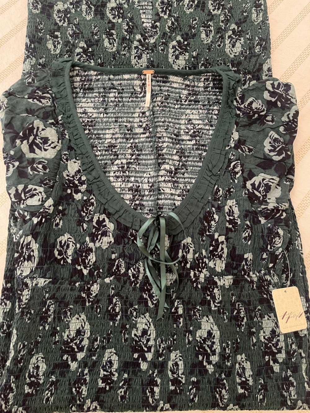 Free People McKenna Floral Smocked Dress -NWT - Picture 10 of 12